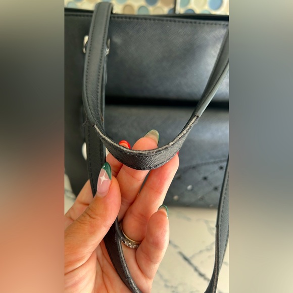 Michael kors black Saffiano leather tote bag